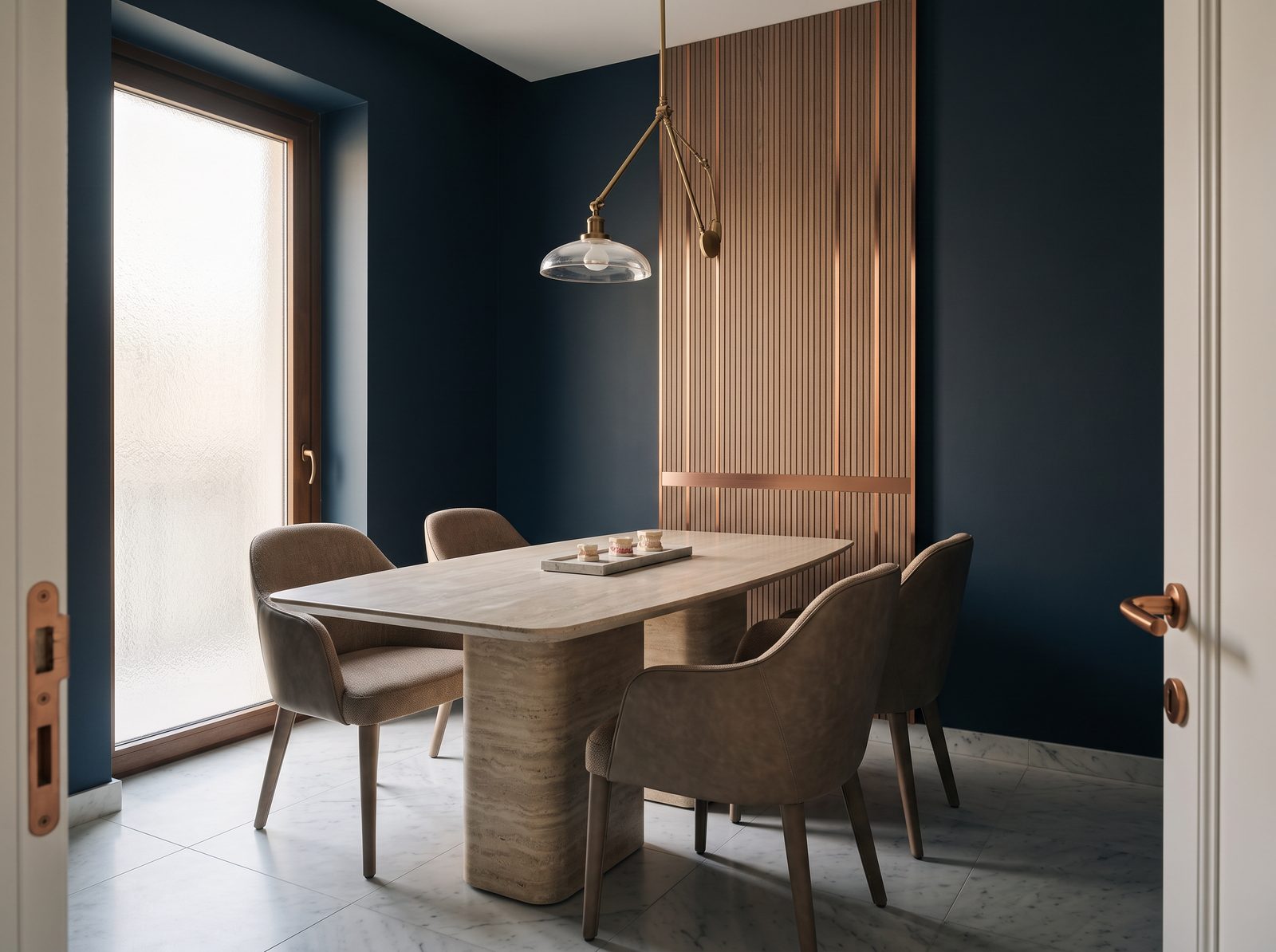 Consultation room with refined table and chairs